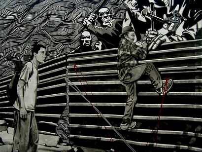 We don\'t want to you - a Paint Artowrk by Roberto Rosique